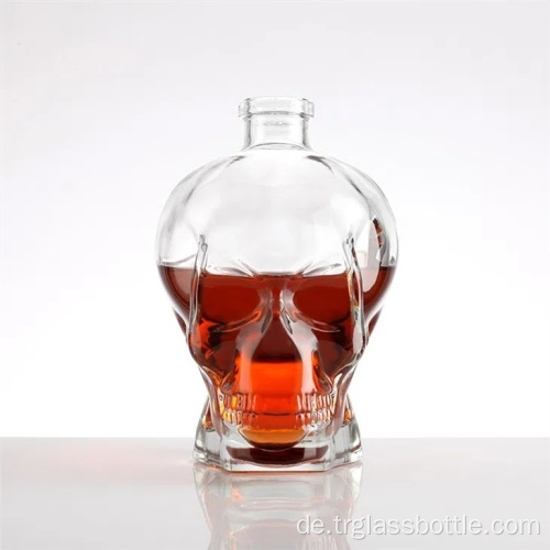 Personalisierte Styling Whiskyschädel Kopfglas Weinflasche